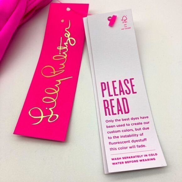 NWT Lilly Pulitzer Isle Lattice One Piece Swimsuit Size12 - Picture 6 of 9